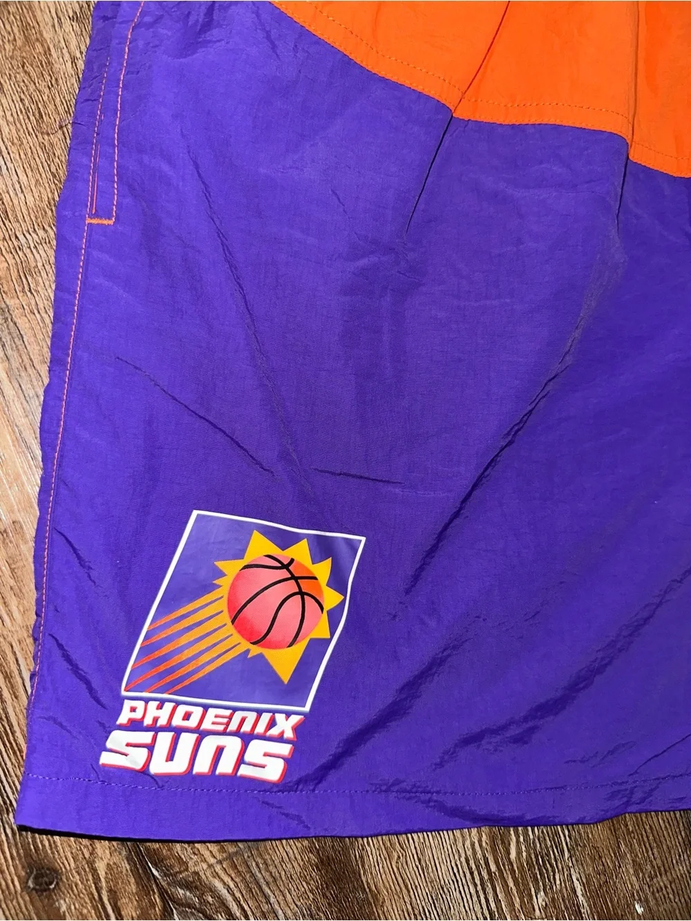 Mitchell & Ness Phoenix Suns Purple Nylon Utility Workout Gym Shorts Large
